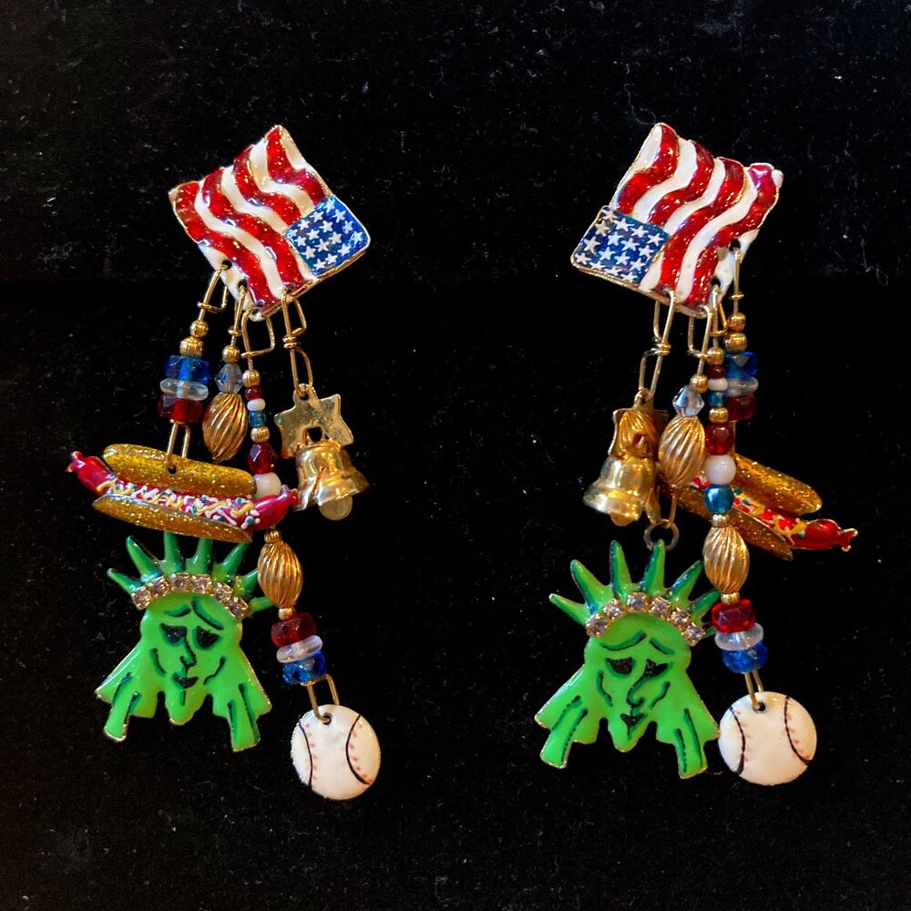 Lunch at the Ritz What's More American earrings